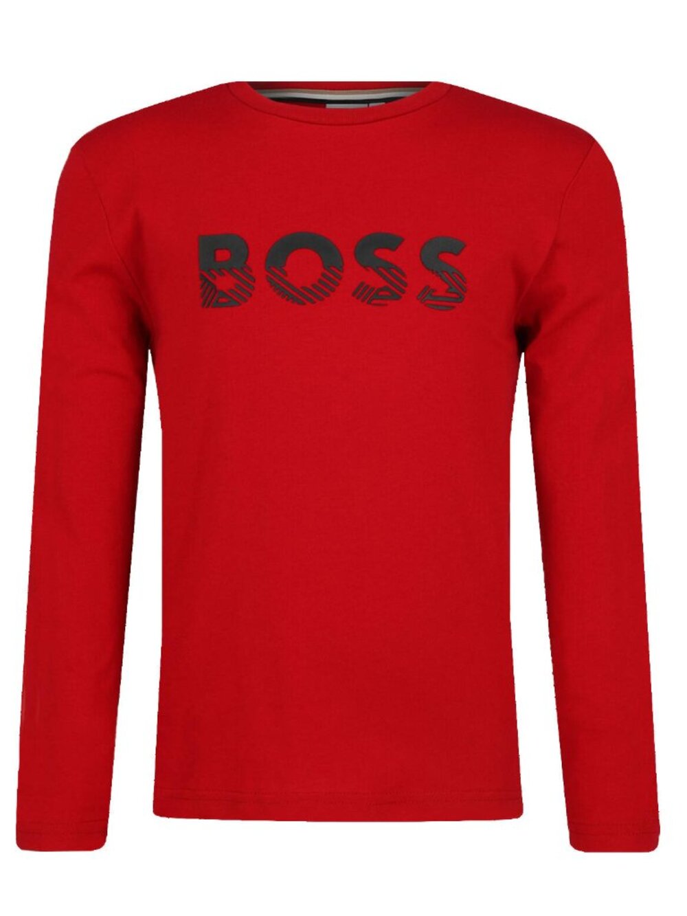 Hugo BOSS Boys Long Sleeve Logo T-Shirt Size: 12 / XS color: Red